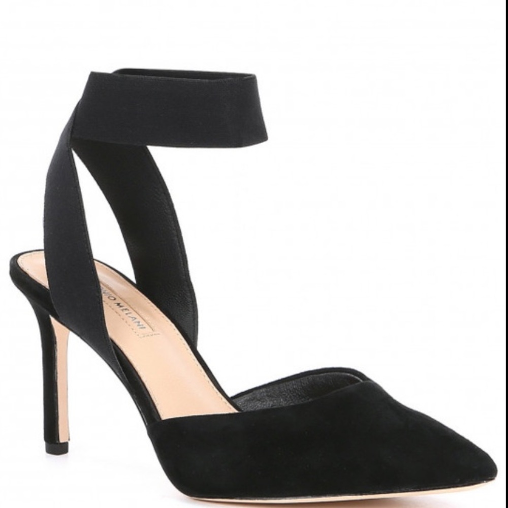 Antonio Melani Stelena Ankle Strap Black Heels